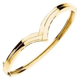 Bracelet 14K Yellow Gold Hinged Bangle Bracelet Jewelry