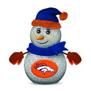 Denver Broncos 4 Inch Tabletop Snowman (Set of 2) Sports