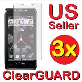 3x Motorola DROID RAZR XT910 Premium Invisible Clear LCD