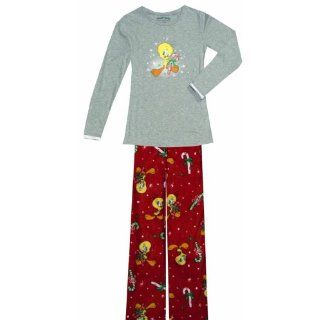 Looney Tunes   Tweety Candy Canes Plush PJ for women
