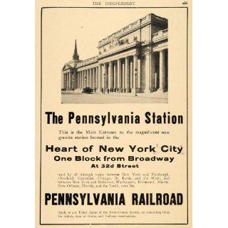 1911 Ad Pennsylvania Railroad Station Structure NY