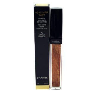 Chanel Aqualumiere Lip Gloss 79 Ginger Shimmer Full Size