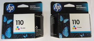HP Combo Pack 110 Tri Coloroffice Jet Ink Cartridges CB304AN Two