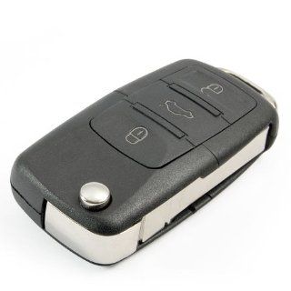 New 3 Buttons Flip Remote Key Shell Car Case For VW Volkswagen Jetta