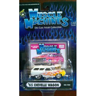  Machines 65 Chevelle Wagon white with flames 02 106 