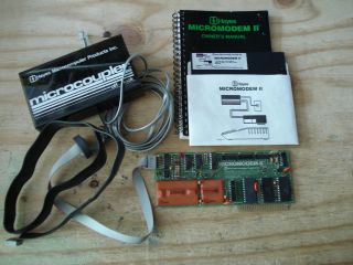 Original Apple II Hayes Micromodem II Manual Disk Interface Card