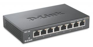 D Link 8 Port Gigabit QOS Switch DGS 108 Electronics