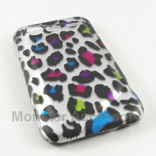 Rainbow Leopard Hard Case Cover HTC Droid Incredible S