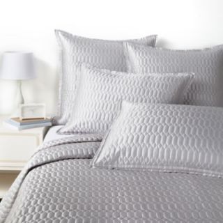 Hudson Park Facets Quilted Full Queen Coverlet Sterling