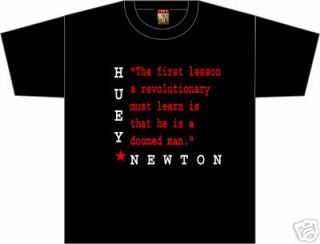 Huey Newton Black Panther Revolutionary Retro T Shirt