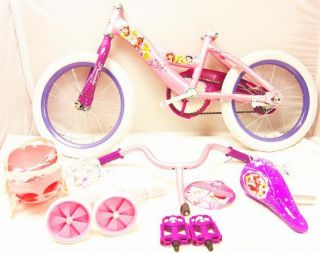 Huffy Disney Princess Girls 16 Bicycle Bike Shimmer Pink Glitter