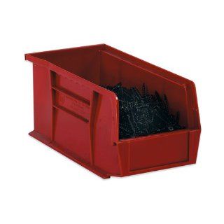 BOXBINP1111R   11 x 107/8 x 5 Red Plastic Stack Hang Bin