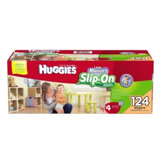 Huggies Little Movers Slip on Diapers Step 4 124 Count