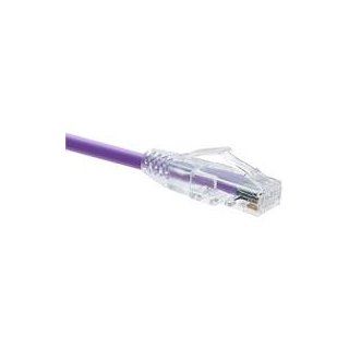 Oncore Clearfit CAT5E Patch Cable, Purple, Snagless, 10FT