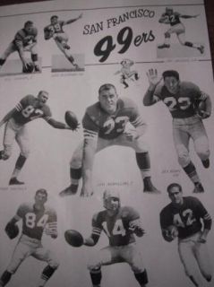 1953 NFL Football Program 49ers vs Fort Ord Warriors Hughes Stadium