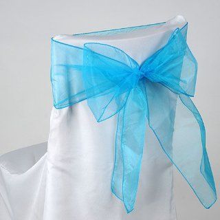  Organza Chair Sash 8 inches x 108 inches   Pack of 10