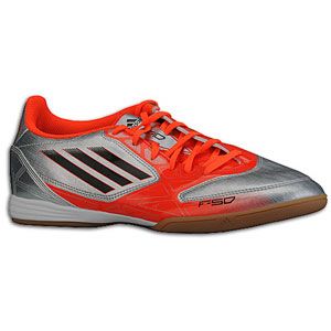 adidas F10 IN   Mens   Soccer   Shoes   Metallic Silver/Infrared