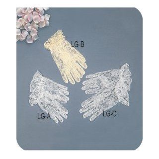 Dress Glove Lace Children Model #[LG B] 8~12 yrs, White