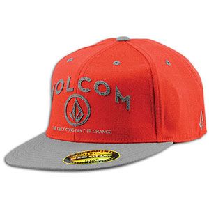 The Volcom Constant 210 Fitted Hat displays the mantra The only