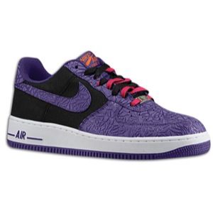 Nike Air Force 1 Low   Mens   Basketball   Shoes   Black/Court Purple