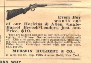 1889 Ad LG Merwin Hulbert Co Hopkins Allen