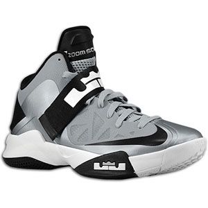 Nike Zoom Soldier VI   Mens   Basketball   Shoes   Wolf Grey/White