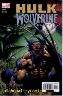 Hulk vs Wolverine 6 Hours 1 4 Bruce Jones NM Claws 2 3 Venomous Pet
