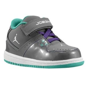 Jordan 1 Flight Mid   Girls Toddler   Basketball   Shoes   Grey/Teal
