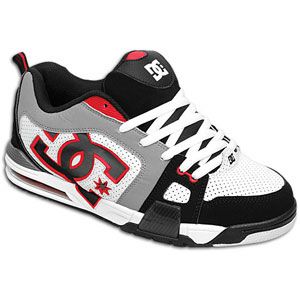 DC Shoes Frenzy   Mens   Skate   Shoes   White/Black/Athletic Red
