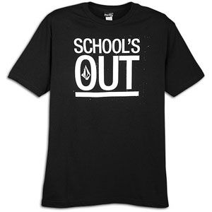 Volcom Schools Out S/S T Shirt   Mens   Casual   Clothing   Black