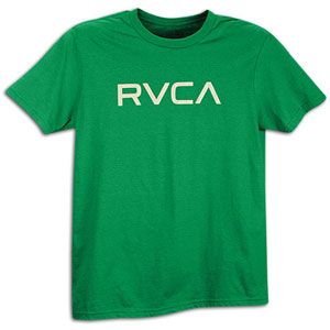 RVCA Big RVCA T Shirt   Mens   Skate   Clothing   Kelly Green/Grey