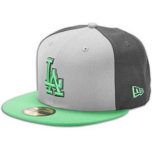 New Era MLB 59fifty Tri Pop Cap   Mens   Dodgers   Grey/Island Green