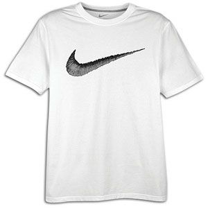 Nike Hangtag Swoosh S/S T Shirt   Mens   Casual   Clothing   White