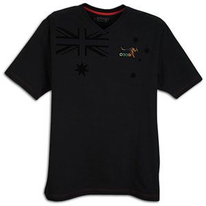 Coogi Kangaroo V Neck S/S T Shirt   Mens   Casual   Clothing   Black