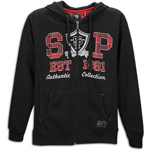 Southpole Patch Fleece Full Zip Hoodie   Mens   Casual   Clothing