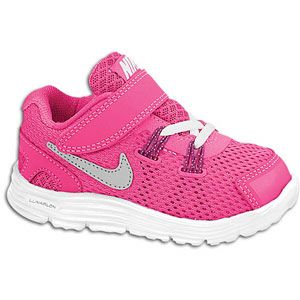 Nike LunarGlide 4   Girls Toddler   Desert Pink/Reflective Silver
