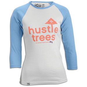 LRG Hustle Trees Baseball T Shirt   Womens   Skate   Clothing   White