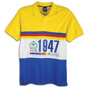 LRG Grand Tour S/S Polo   Mens   Casual   Clothing   True Blue/Yellow
