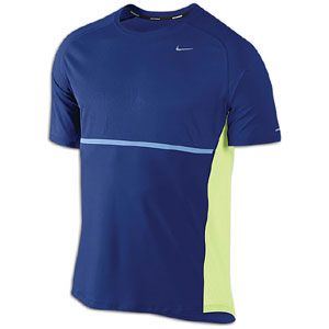 Nike Sphere S/S T Shirt   Mens   Running   Clothing   Deep Royal Blue