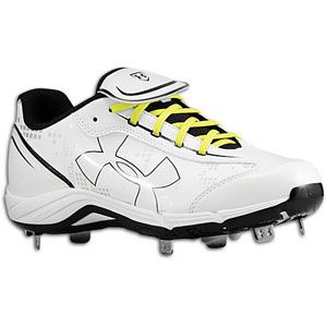 Under Armour Glyde ST CC   Womens   Softball   Shoes   White/Black