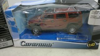 Ertl and Cararama Die Cast Cars Scale 1 43 Hummer and Mustang