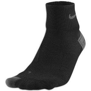 Nike Elite Running Cushion Qtr   Running   Accessories   Black/Nano