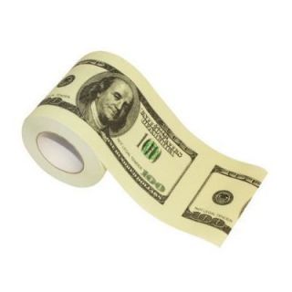 100 Hundred Dollar Bill Toilet Paper  Money TP Roll Funny Novelty Gag