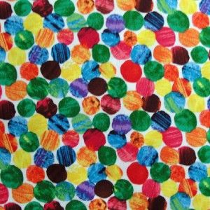 FQ Patchwork Quilting Fabric Very Hungry Caterpillar Spot Eric Carle