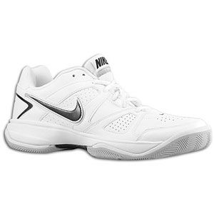 Nike City Court VII   Mens   White/Neutral Grey/Metallic Silver/Black