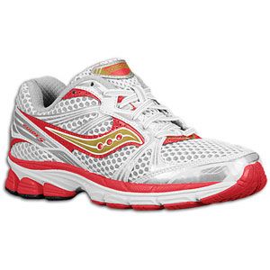 Saucony ProGrid Guide 5   Womens   Running   Shoes   White/Red/Gold