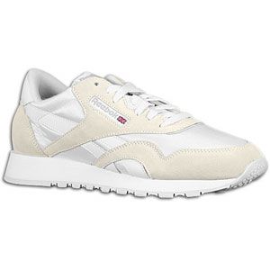 Reebok Classic Nylon   Mens   Running   Shoes   White/Grey