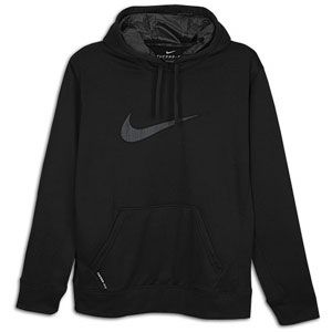 Nike KO Swoosh Logo Hoodie   Mens   Training   Clothing   Black/Black