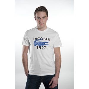 Lacoste Large Logo Graphic S/S T Shirt   Mens   Casual   Clothing