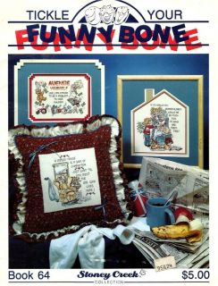 Counted cross stitch pattern booklet, TICKLE YOUR FUNNY BONE